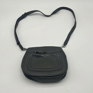 Marc Jacobs Grey Small Leather Flap Saddle Crossbody Bag